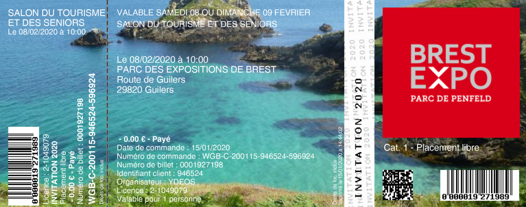 ©INVITATION Salon Tourisme Brest 2020